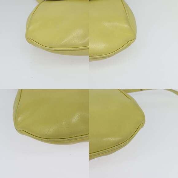 CELINE Shoulder Bag Leather Yellow Gold - Picture 10 of 13